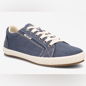täōs blue wash canvas women’s sneakers size 9.5 EU 40 Taos footwear